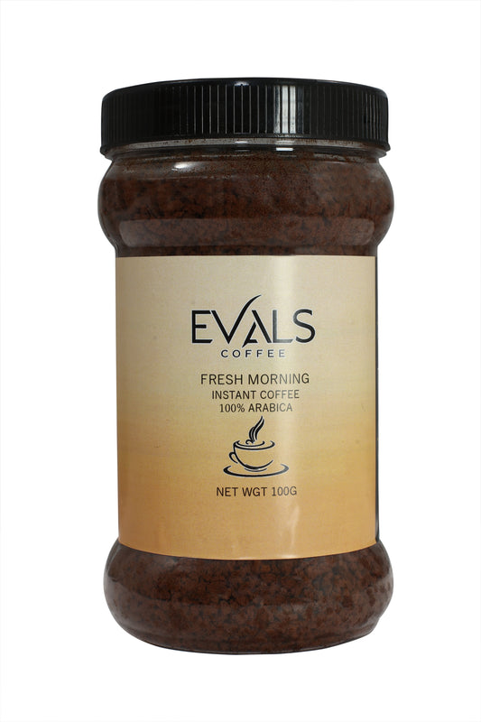 Evals coffee,70%arabica 30%robusta,instant coffee powder,100 gram